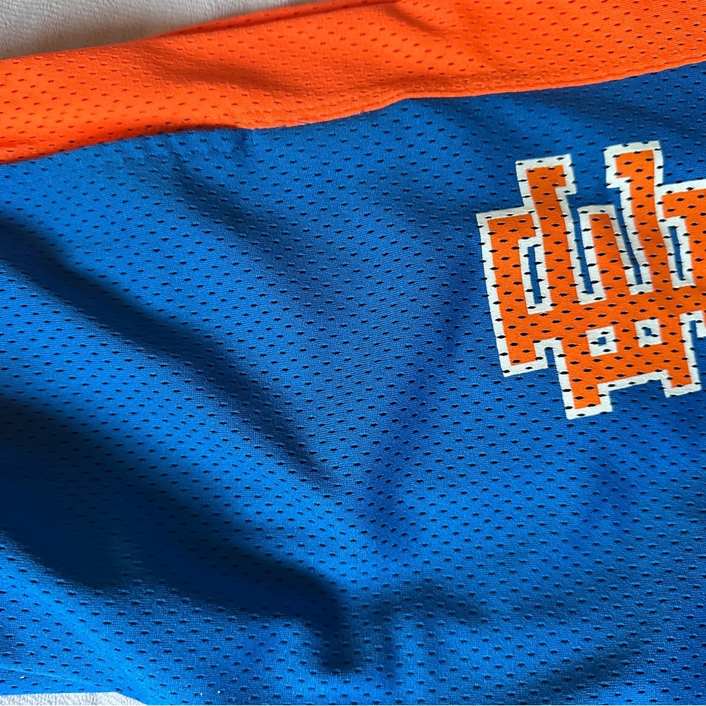 Eric Emanuel Blue and Orange Athletic Shorts